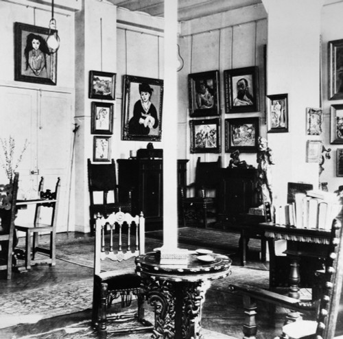 Villa Stein, 1927. /Ninterior Of Villa Stein, Home Of Michael And