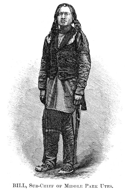 Ute Chief, 1879. /Nbill, Successor To Coloral As Sub-Chief Of The Middle Park Utes. Wood Engraving, American, 1879. Poster Print by Granger Collection - Item # VARGRC0018325