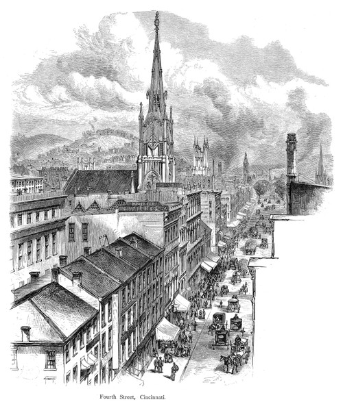 Ohio: Cincinnati, 1870. /Nwood Engraving, American, C1870. Poster Print by Granger Collection - Item # VARGRC0078146