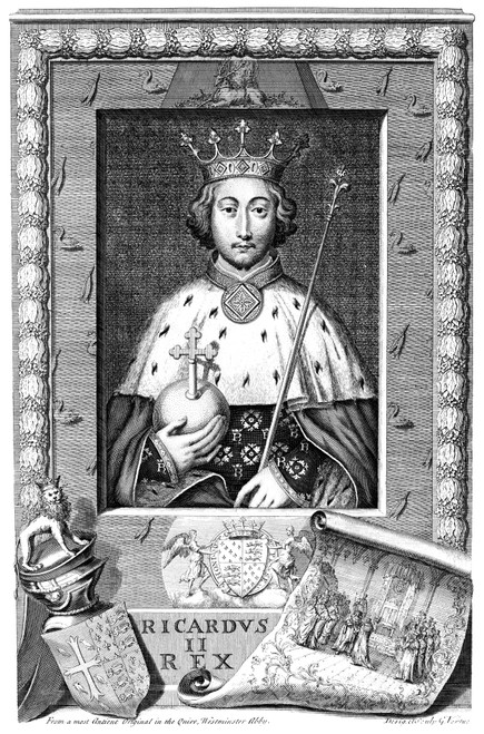 Richard Ii (1367-1400). /Nking Of England 1377-99. Engraving After George Vertue, 18Th Century. Poster Print by Granger Collection - Item # VARGRC0350210