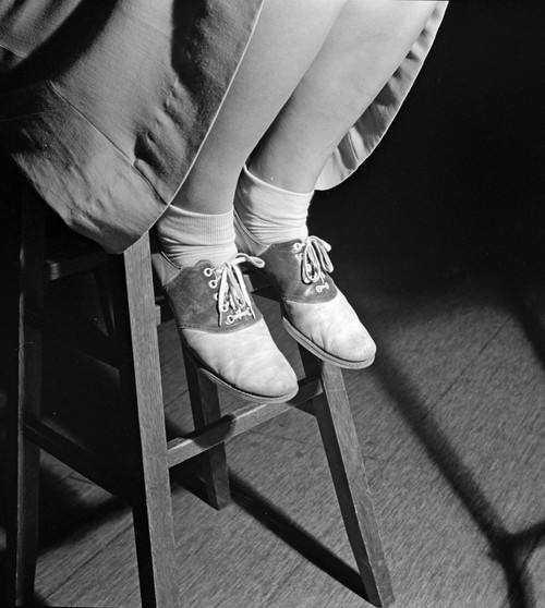 Saddle Shoes, 1943. /Na Student At Woodrow Wilson High School Wearing Saddle Shoes. Photograph By Esther Bubley, 1943. Poster Print by Granger Collection - Item # VARGRC0526478