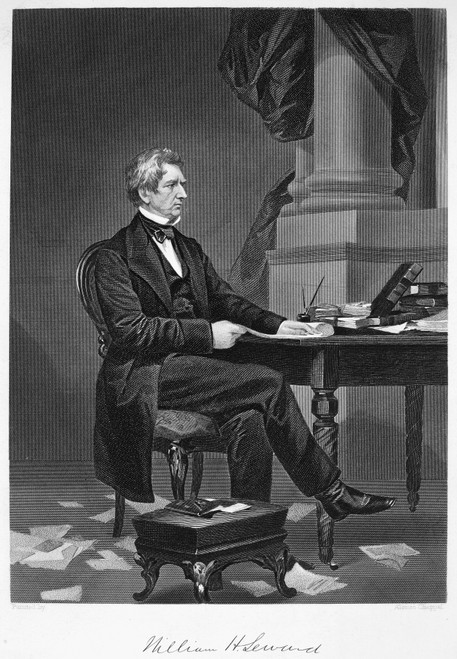 William Seward (1801-1872). /Namerican Statesman. Steel Engraving, 1862. Poster Print by Granger Collection - Item # VARGRC0043002 William Seward (1801-1872). /Namerican Statesman. Steel Engraving, 1862. Poster Print by Granger Collection - Item # VARGRC0043002