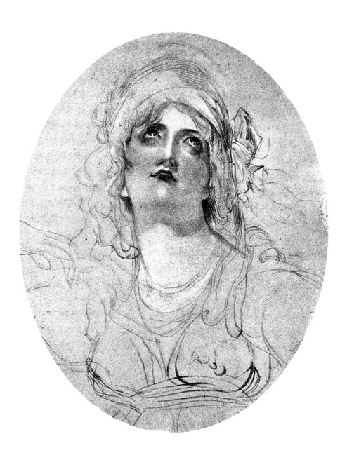 Lady Emma Hamilton /N(1765-1815). Emma Hart Hamilton; N_E Amy Lyon. Mistress Of Horatio Nelson. Drawing By Sir Thomas Lawrence, 1791. Poster Print by Granger Collection - Item # VARGRC0407690