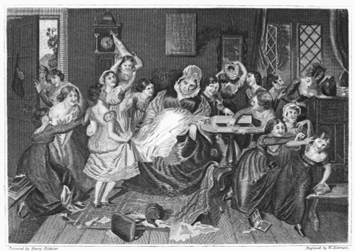 England: Village School. /Na Village Elementary School In England. Line And Stipple Engraving, C1830. Poster Print by Granger Collection - Item # VARGRC0092759