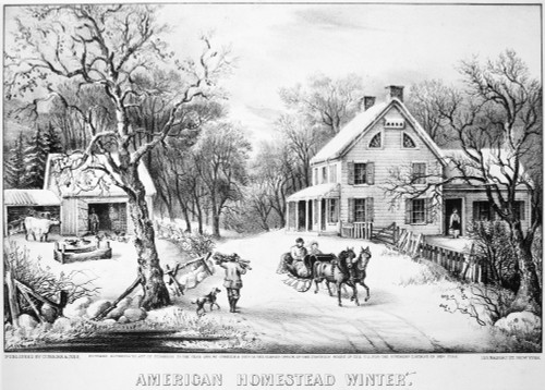 Homestead Winter, 1868. /N'American Homestead Winter,' Lithograph By Currier & Ives, 1868. Poster Print by Granger Collection - Item # VARGRC0079912 Homestead Winter, 1868. /N'American Homestead Winter,' Lithograph By Currier & Ives, 1868. Poster Print by Granger Collection - Item # VARGRC0079912