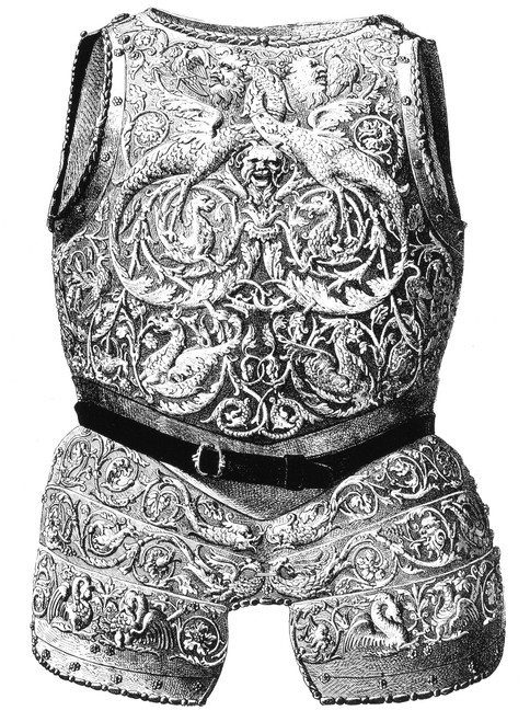 Cuirass, 16Th Century. /Nfrench, Line Engraving, 19Th Century. Poster Print by Granger Collection - Item # VARGRC0075267
