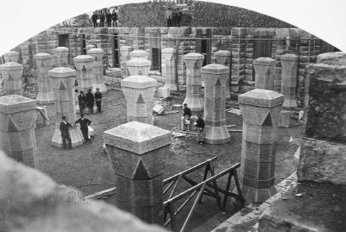 Albany: State Capitol. /Nconstruction Of The New York State Capitol Building. Photographed 22 November 1870. Poster Print by Granger Collection - Item # VARGRC0091901