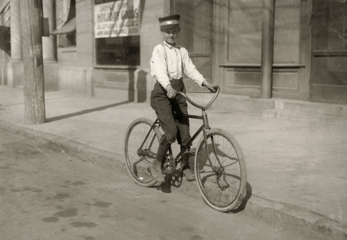 Western Union Messenger. /Na Fourteen-Year-Old Messenger Boy For Western Union In Shreveport, Louisiana. Photograph By Lewis Hine, November 1913. Poster Print by Granger Collection - Item # VARGRC0131604