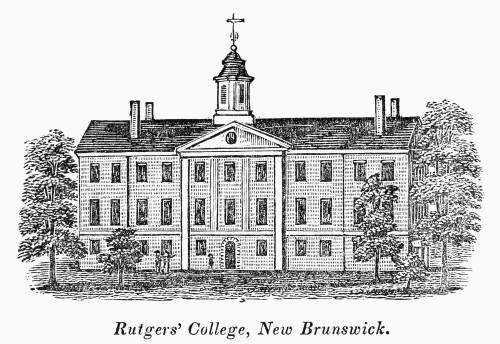Rutgers University, C1825. /Nrutgers College At New Brunswick, New Jersey, Depicted Around The Time Of Its Establishment In 1825. Wood Engraving, 19Th Century. Poster Print by Granger Collection - Item # VARGRC0092701 Rutgers University, C1825. /Nrutgers College At New Brunswick, New Jersey, Depicted Around The Time Of Its Establishment In 1825. Wood Engraving, 19Th Century. Poster Print by Granger Collection - Item # VARGRC0092701