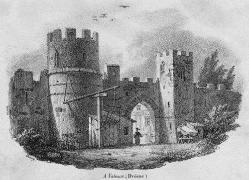 Spain: Valencia. /Nview Of A Wall In Valencia, Spain. Lithograph, French, Mid Or Late 19Th Century. Poster Print by Granger Collection - Item # VARGRC0322529