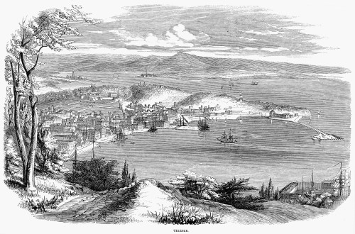 Italy: Trieste, 1859. /Na View Of The Gulf Of Trieste. Wood Engraving, 1859. Poster Print by Granger Collection - Item # VARGRC0049276 Italy: Trieste, 1859. /Na View Of The Gulf Of Trieste. Wood Engraving, 1859. Poster Print by Granger Collection - Item # VARGRC0049276