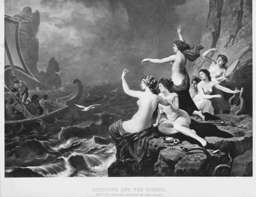 Odysseus And The Sirens. /Npainting By Karl Von Blaas (1815-1876). Poster Print by Granger Collection - Item # VARGRC0011852