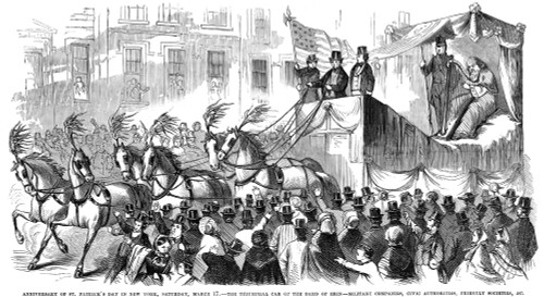 St. Patrick'S Parade, 1860. /Nst. Patrick'S Day Parade In New York City, 1860. Wood Engraving From A Contemporary American Newspaper. Poster Print by Granger Collection - Item # VARGRC0076954 St. Patrick'S Parade, 1860. /Nst. Patrick'S Day Parade In New York City, 1860. Wood Engraving From A Contemporary American Newspaper. Poster Print by Granger Collection - Item # VARGRC0076954