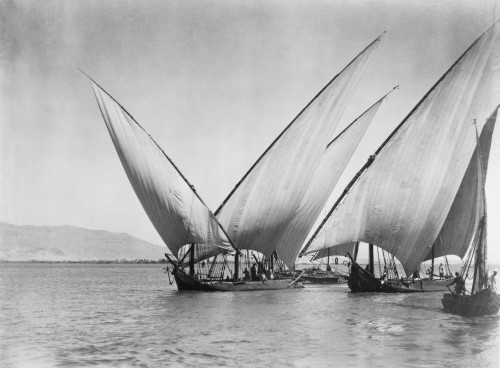 Egypt: Nile River, C1900. /Nfeluccas On The Nile River, Egypt, C1900. Poster Print by Granger Collection - Item # VARGRC0094803