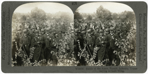 World War I: Aisne, C1914. /Nfrench Infantry Troops Resting During A March Along The Aisne River In An Attempt To Block German Advancement. Stereograph, C1914. Poster Print by Granger Collection - Item # VARGRC0325736