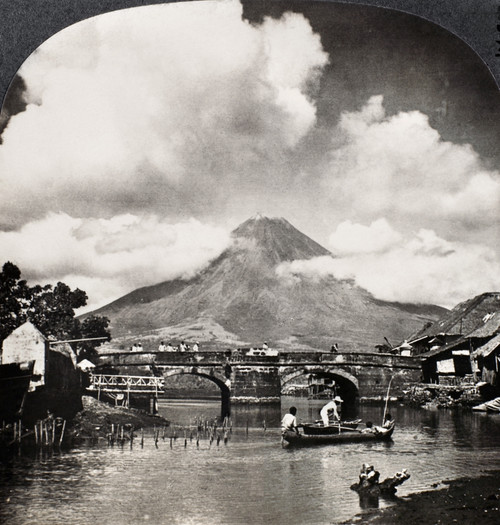 Philippines: Volcano. /Nthe Mayon Volcano, Luzon, Philippines. Stereograph, C1900. Poster Print by Granger Collection - Item # VARGRC0099526