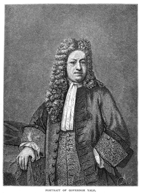 Elihu Yale (1649-1721). /Nenglish Colonial Administrator. Wood Engraving, American, 19Th Century. Poster Print by Granger Collection - Item # VARGRC0001676