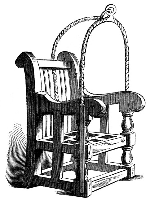 Ducking Stool. /Nmedieval English Ducking Stool. 19Th Century Line Engraving. Poster Print by Granger Collection - Item # VARGRC0093290