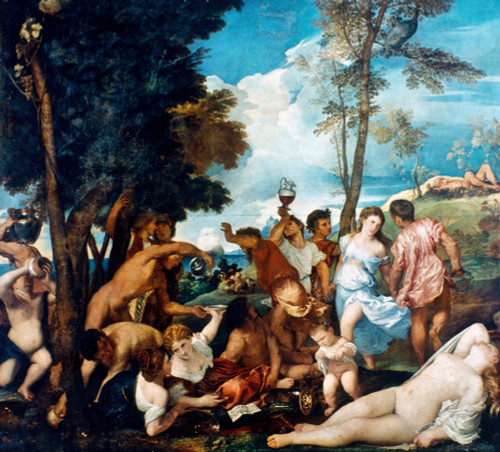 Bacchanal Of The Andrians. /Noil On Canvas, 1523-26, By Titian. Poster Print by Granger Collection - Item # VARGRC0025365