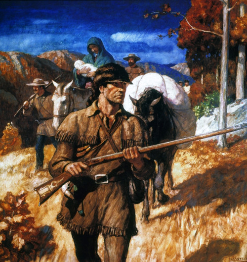 Daniel Boone (1734-1820). /Namerican Pioneer. Oil And Tempera On Panel, 1939, By N.C. Wyeth, From The 'America In The Making' Series. Poster Print by Granger Collection - Item # VARGRC0030999