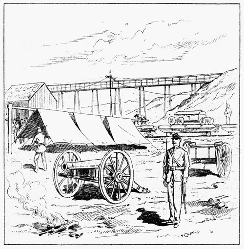 Great Railroad Strike, 1877. /Nnational Guard Battery Near Plymouth, Pennsylvania, During The Great Railroad Strike Of 1877. Contemporary American Newspaper Engraving. Poster Print by Granger Collection - Item # VARGRC0265839