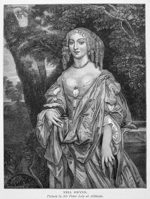 Eleanor Gwyn (1650-1687). /Nknown As Nell. English Actress And Mistress Of King Charles Ii. Wood Engraving After Sir Peter Lely. Poster Print by Granger Collection - Item # VARGRC0072362