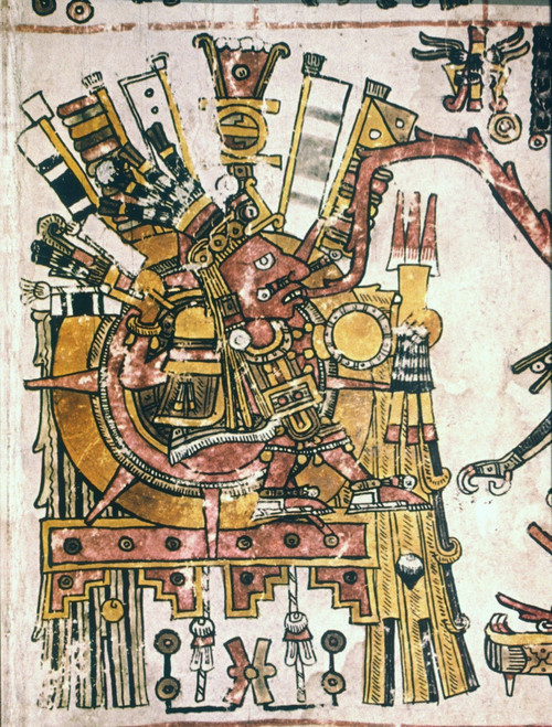 Mexico: Sun God, C1450. /Ntonatiuh, The Sun God. Painting From The Codex Borgia, C1450. Poster Print by Granger Collection - Item # VARGRC0023592