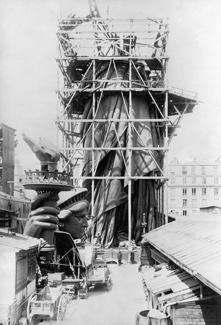 Statue Of Liberty, C1883. /Nthe Statue Of Liberty Under Construction In Paris, C1883. Poster Print by Granger Collection - Item # VARGRC0117412