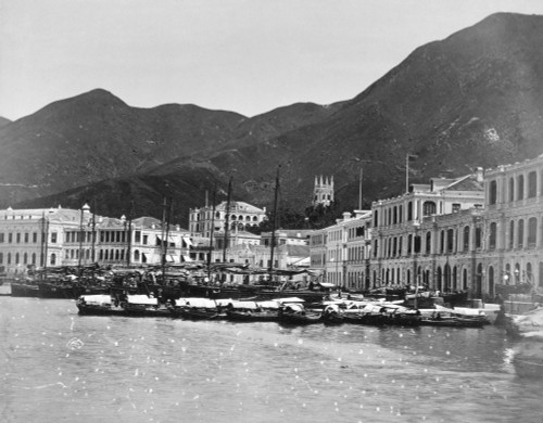Hong Kong, C. 1898. /Na View Of The Harbor In Hong Kong. Photograph, Late 19Th Century. Poster Print by Granger Collection - Item # VARGRC0048611