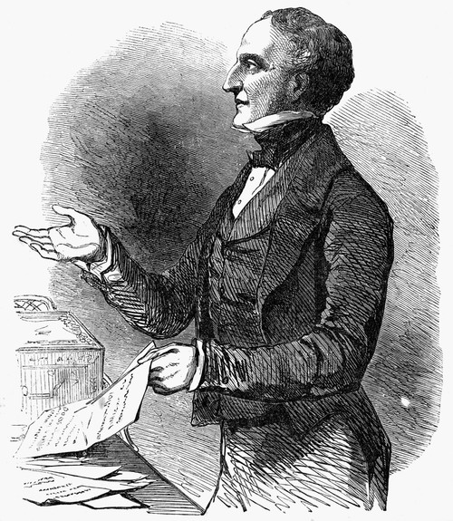 Sir Charles Wood /N(1800-1885). 1St Viscount Halifax. English Politician. Wood Engraving, English, 1851. Poster Print by Granger Collection - Item # VARGRC0071955
