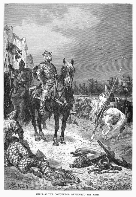 William The Conqueror /N(1027-1087). King Of England, 1066-1087. William Reviewing His Army On His Arrival In England, 1066. Wood Engraving, 19Th Century, After Alphonse De Neuville. Poster Print by Granger Collection - Item # VARGRC0090828 William The Conqueror /N(1027-1087). King Of England, 1066-1087. William Reviewing His Army On His Arrival In England, 1066. Wood Engraving, 19Th Century, After Alphonse De Neuville. Poster Print by Granger Collection - Item # VARGRC0090828