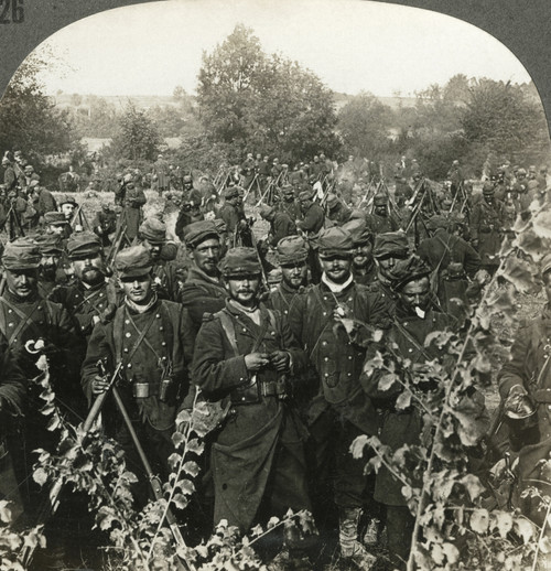 World War I: Aisne, C1914. /Nfrench Infantry Troops Resting During A March Along The Aisne River In An Attempt To Block German Advancement. Stereograph, C1914. Poster Print by Granger Collection - Item # VARGRC0325735