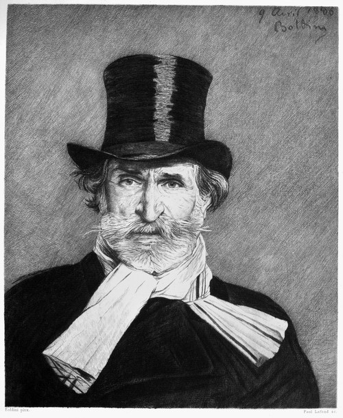 Giuseppe Verdi (1813-1901). /Nitalian Composer. Etching By Paul Lafond After A Pastel, 1886, By Giovanni Boldini. Poster Print by Granger Collection - Item # VARGRC0088218