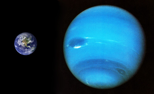 Earth and Neptune Poster Print by Science Source - Item # VARSCIBY6029