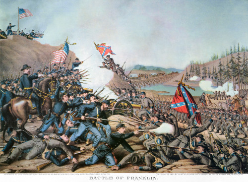 Battle Of Franklin, 1864. /Nthe Battle Of Franklin, Tennessee, 30 November 1864. Lithograph, 1891, By Kurz & Allison. Poster Print by Granger Collection - Item # VARGRC0011787 Battle Of Franklin, 1864. /Nthe Battle Of Franklin, Tennessee, 30 November 1864. Lithograph, 1891, By Kurz & Allison. Poster Print by Granger Collection - Item # VARGRC0011787