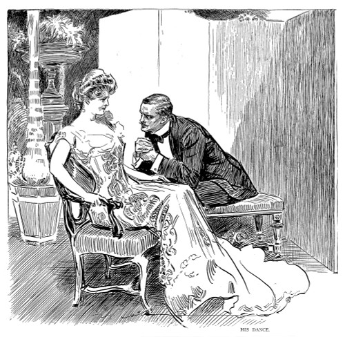 Gibson: His Dance, 1903. /Ncharles Dana Gibson (1867-1944). American Illustrator. Pen And Ink Drawing, 1903. Poster Print by Granger Collection - Item # VARGRC0001150