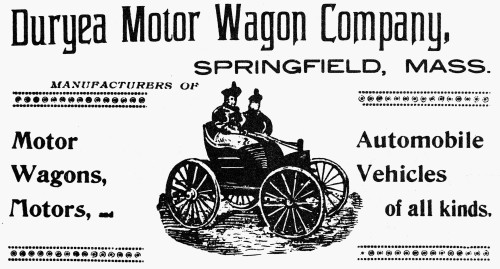 Duryea Motor Wagon Company. /Namerican Advertisement For Duryea Motor Wagon Company, The First Advertisement For A Steam-Powered Automobile, 1895. Poster Print by Granger Collection - Item # VARGRC0098967