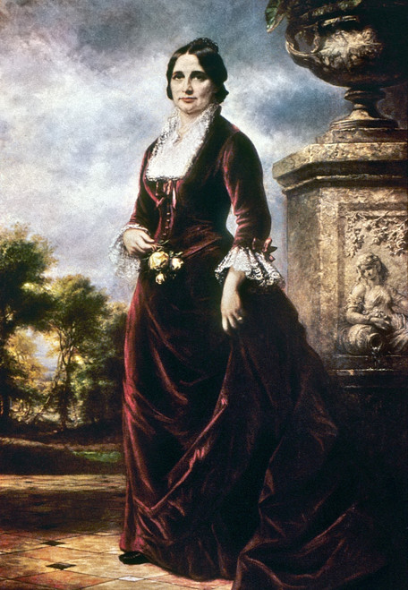 Lucy Hayes (1831-1889). /Nwife Of President Rutherford B. Hayes. Oil On Canvas, 1881, By Daniel Huntington. Poster Print by Granger Collection - Item # VARGRC0024040