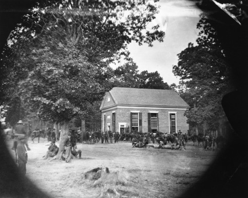 Civil War: Massaponax. /Nmassaponax Church, Virginia, Temporary Headquarters Of General Ulysses S. Grant, 21 May 1864. Poster Print by Granger Collection - Item # VARGRC0090710