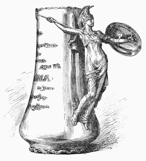 Yachting Trophy, 1891. /Nthe Minerva Cup Of The Corinthian Yacht Club. Line Engraving, American, 1891. Poster Print by Granger Collection - Item # VARGRC0098075