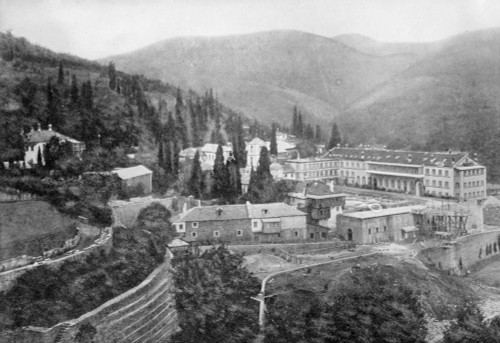 Greece: St. Elias Monastery. /Nthe Greek Orthodox Monsatery Of St. Elias, On The Peninsula Of Mount Athos, Greece. Photograph, C1913. Poster Print by Granger Collection - Item # VARGRC0122430