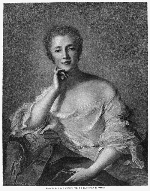 Marquise De Pompadour /N(1721-1764). Mistress Of King Louis Xv Of France. Wood Engraving After A Painting By Jean-Marc Nattier. Poster Print by Granger Collection - Item # VARGRC0070546