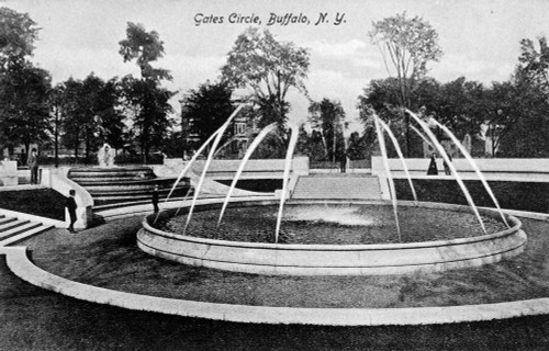 Buffalo: Gates Circle. /Ngates Circle, Buffalo, New York. Photopostcard, C1910. Poster Print by Granger Collection - Item # VARGRC0091963