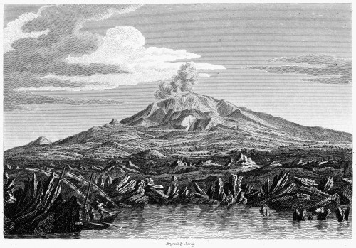 mount etna drawing