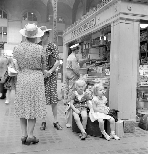 Nyc: Penn Station, 1942. /Npassengers Waiting For Their Train At Penn Station In New York City. Photograph By Marjory Collins, 1942. Poster Print by Granger Collection - Item # VARGRC0351598