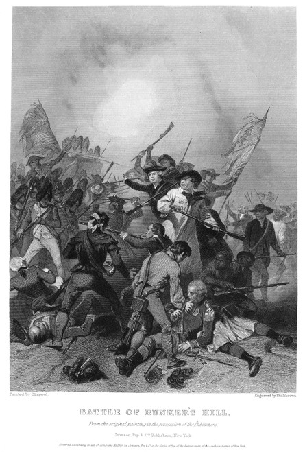 Battle Of Bunker Hill, 1775. /Nbattle Of Bunker Hill During The American Revolutionary War, 17 June 1775. Steel Engraving, American, 1859. Poster Print by Granger Collection - Item # VARGRC0001892 Battle Of Bunker Hill, 1775. /Nbattle Of Bunker Hill During The American Revolutionary War, 17 June 1775. Steel Engraving, American, 1859. Poster Print by Granger Collection - Item # VARGRC0001892