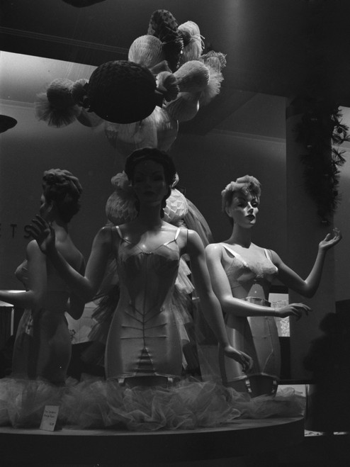 Department Store, 1942. /Na Lingerie Display At R.H. Macy & Company Store In New York City. Photograph By Marjory Collins, December 1942. Poster Print by Granger Collection - Item # VARGRC0526117