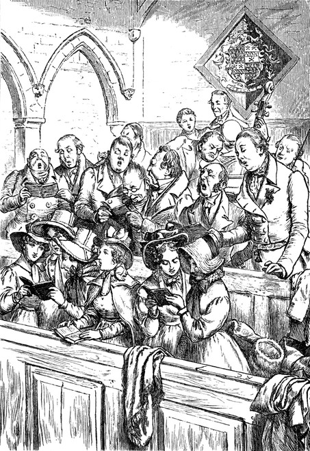 Church Choir, 1875. /Nillustration By Randolph Caldecott For An 1875 Edition Of "Old Christmas," By Washington Irving. Poster Print by Granger Collection - Item # VARGRC0036005