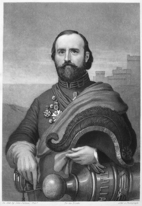 Giuseppe Garibaldi /N(1807-1882.) Italian Patriot. Steel Engraving, American, 1860. Poster Print by Granger Collection - Item # VARGRC0048348