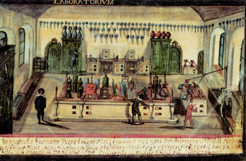 Chemist's Laboratory 1638 Poster Print by Science Source - Item # VARSCIBM8771